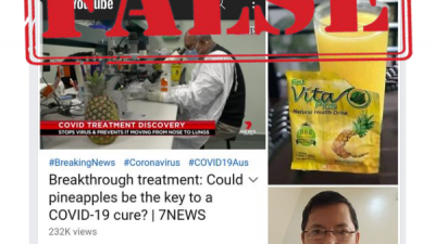 [Hoax] Ekstrak Nanas Bisa Dijadikan Obat Virus Corona